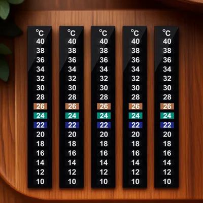 Temperature Strip Thermometer - 10Pcs Liquid Crystal Thermometer Strip Adhesive