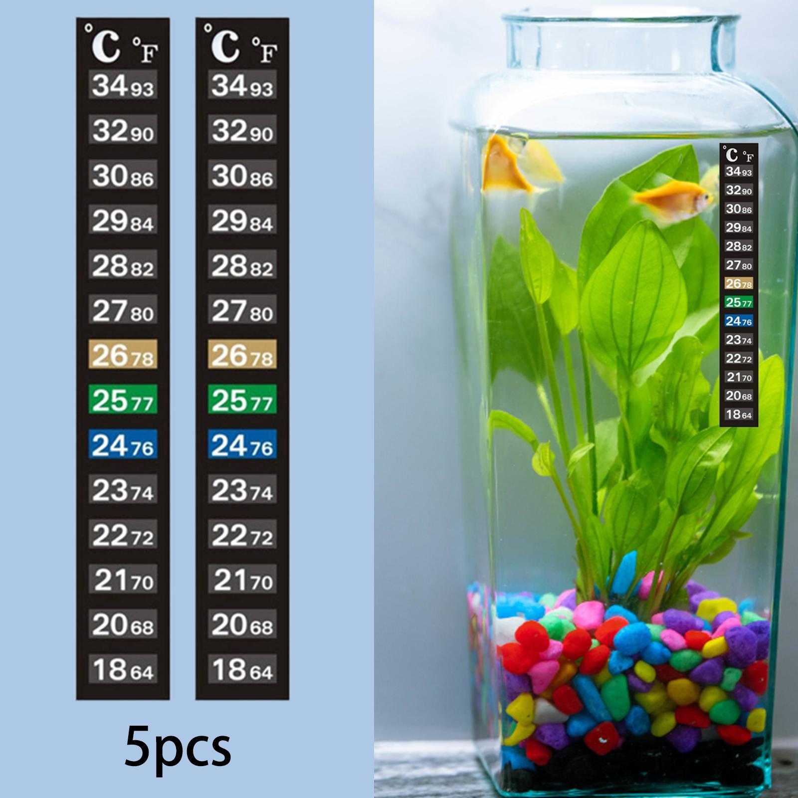 Temperature Strip Thermometer - Aquarium Thermometer Strip Temperature Indicator Fish