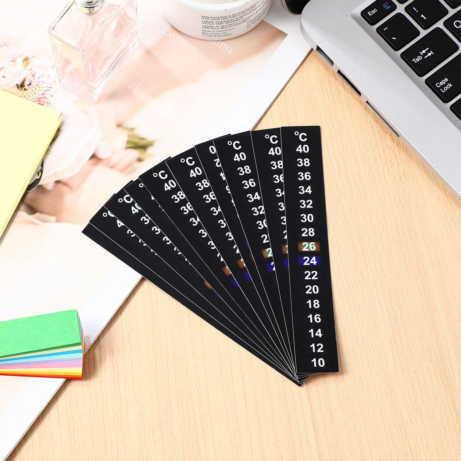 10Pcs Liquid Crystal Temperatu - Temperature Strip Thermometer review and price