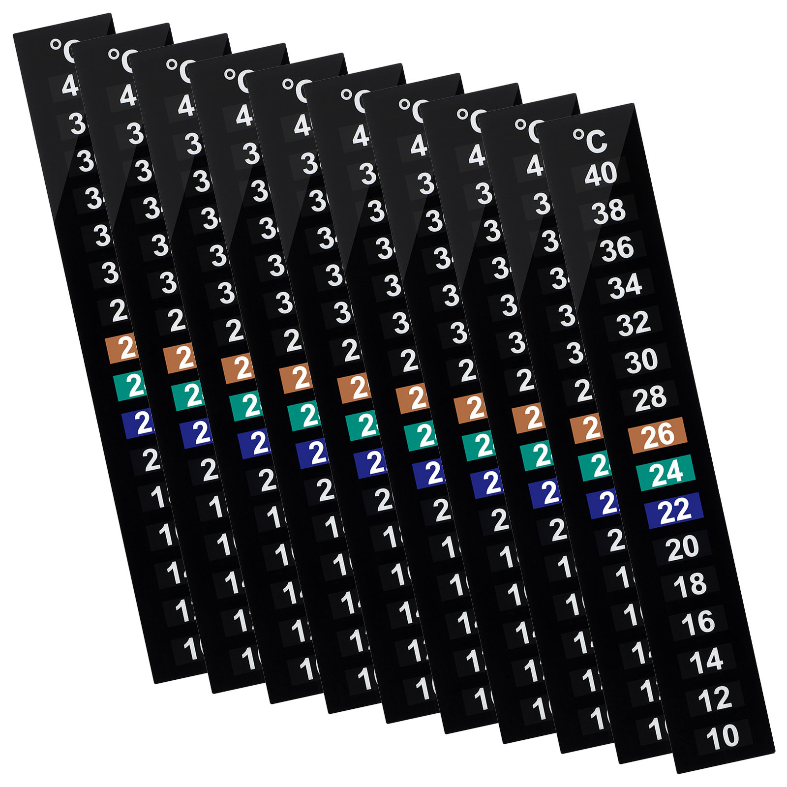 10Pcs Liquid Crystal Thermomet - Temperature Strip Thermometer review and price