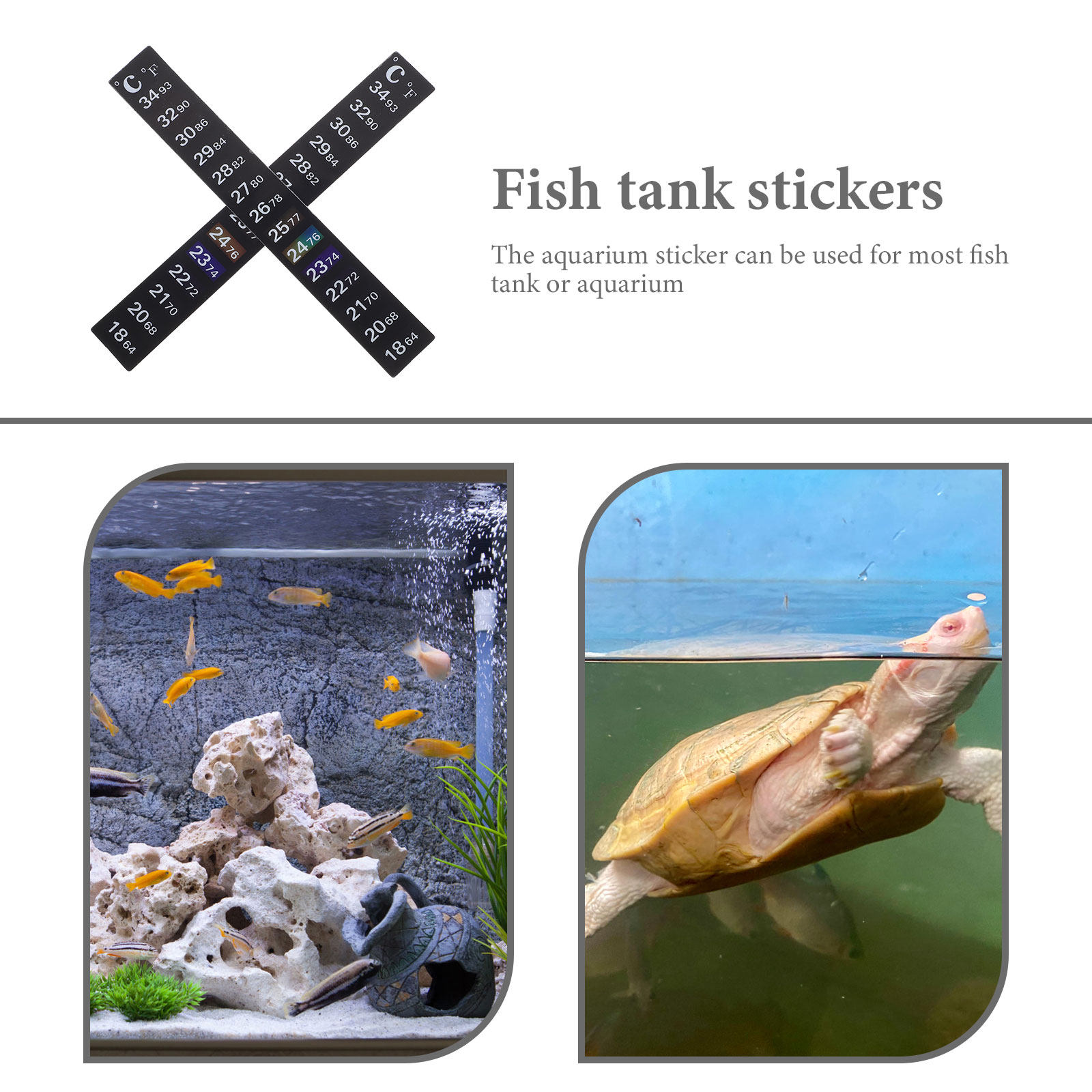 2Pcs Stick Aquarium Thermomete - Temperature Strip Thermometer review and price