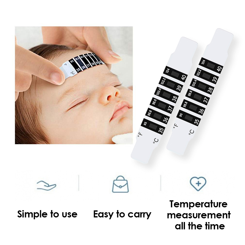 5pcs Child Forehead Temperatur - Temperature Strip Thermometer review and price