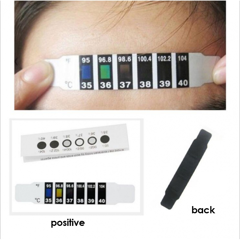 5pcs Child Forehead Temperatur - Temperature Strip Thermometer review and price
