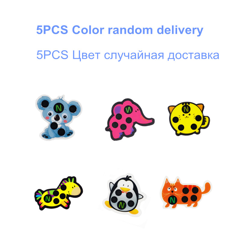 5pcs Baby Cute Cartoon Animal  - Temperature Strip Thermometer review and price