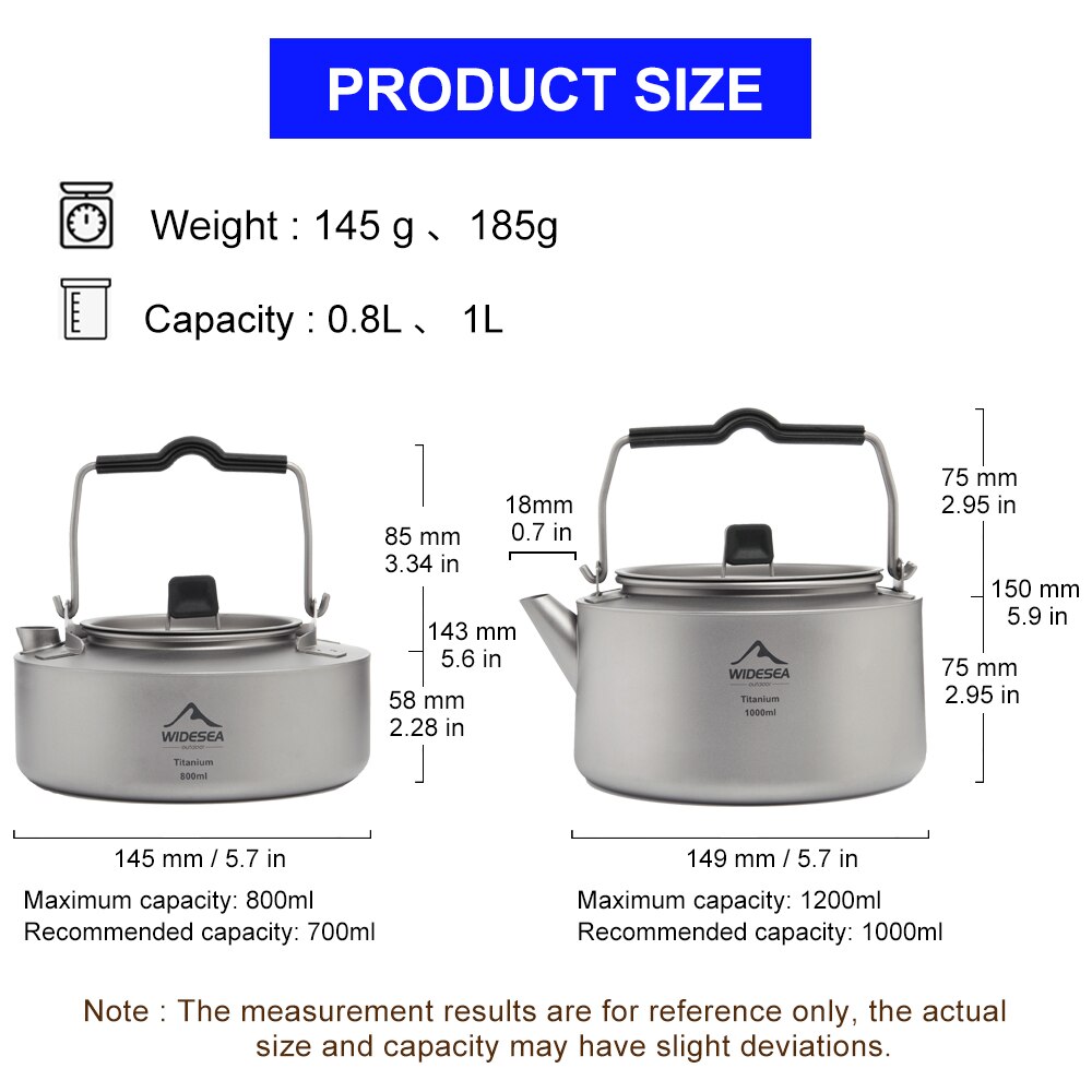 Widesea Camping Titanium Kettl - Coffee Equipment And Supplies review and price