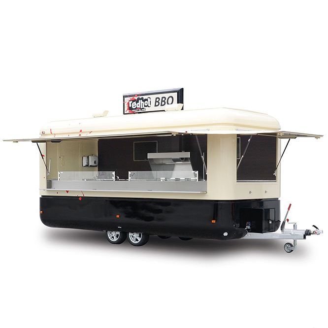 BBQ Concession Trailer Fully E - Coffee Equipment For Coffee Shop review and price