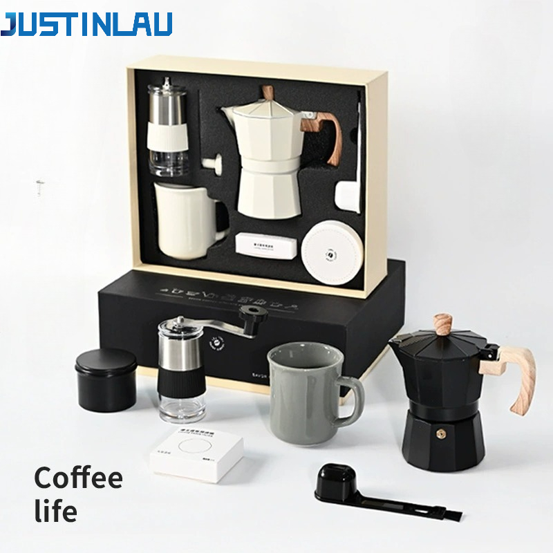 JUSTINLAU Manual Coffee Grinde - Coffee Equipment Gift Set review and price